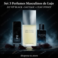 Set 3 Perfumes Masculinos de Lujo — Fotografía Premium SHOPORA