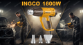 Herramientas Pistola de Calor 1600W INGCO | Temperatura Ajustable 50–550°C | Profesional
