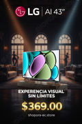 Tecnología LG AI TV 43" con Inteligencia Artificial