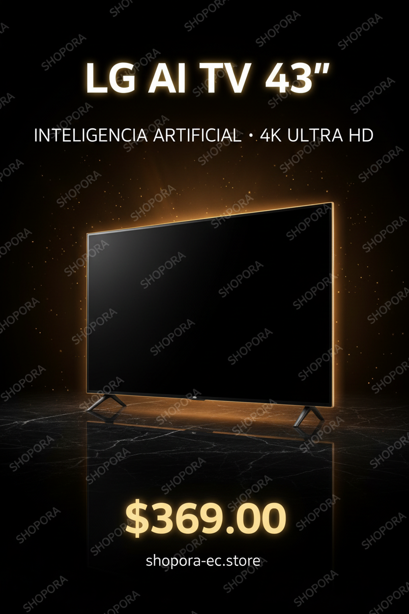 Tecnología LG AI TV 43" con Inteligencia Artificial