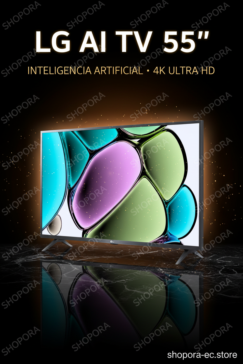 Tecnología LG AI TV 55" con Inteligencia Artificial
