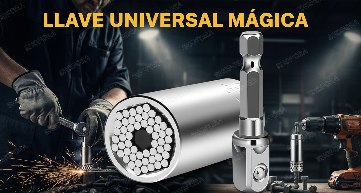 Herramientas Adaptador Llave Dado Universal |  Ajuste Automático 7-19mm | Herramienta Multiusos