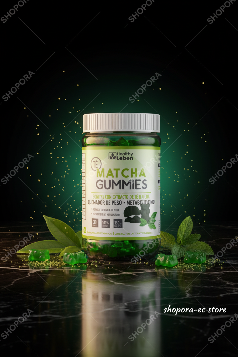 Suplementos Té Matcha Gummies – Quema Grasa & Energía Natural | Healthy Leben