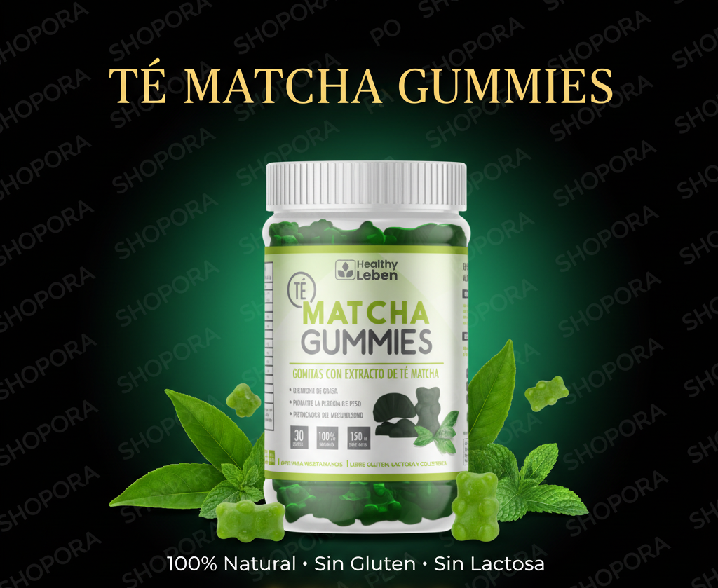 Suplementos Té Matcha Gummies – Quema Grasa & Energía Natural | Healthy Leben
