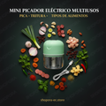 Cocina Picador Multifuncional Eléctrico | Pica, Tritura & Muele en Segundos