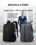 MOCHILA ANTIRROBO | Anti-Corte • Acceso Oculto • Laptop 15.6" | Gris