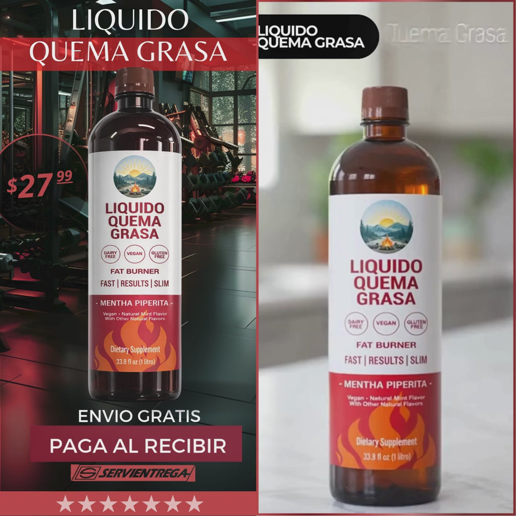 Salud Líquido Quema Grasa 1 LT | Termogénico Natural para Adelgazar & Definir