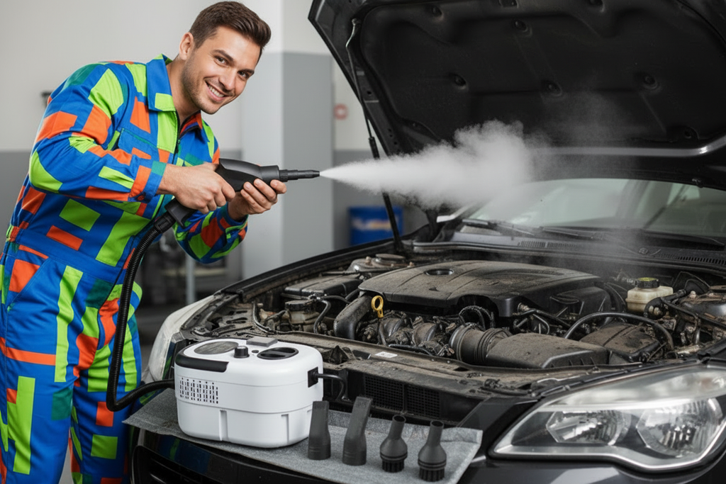 Steam cleaner - car dust