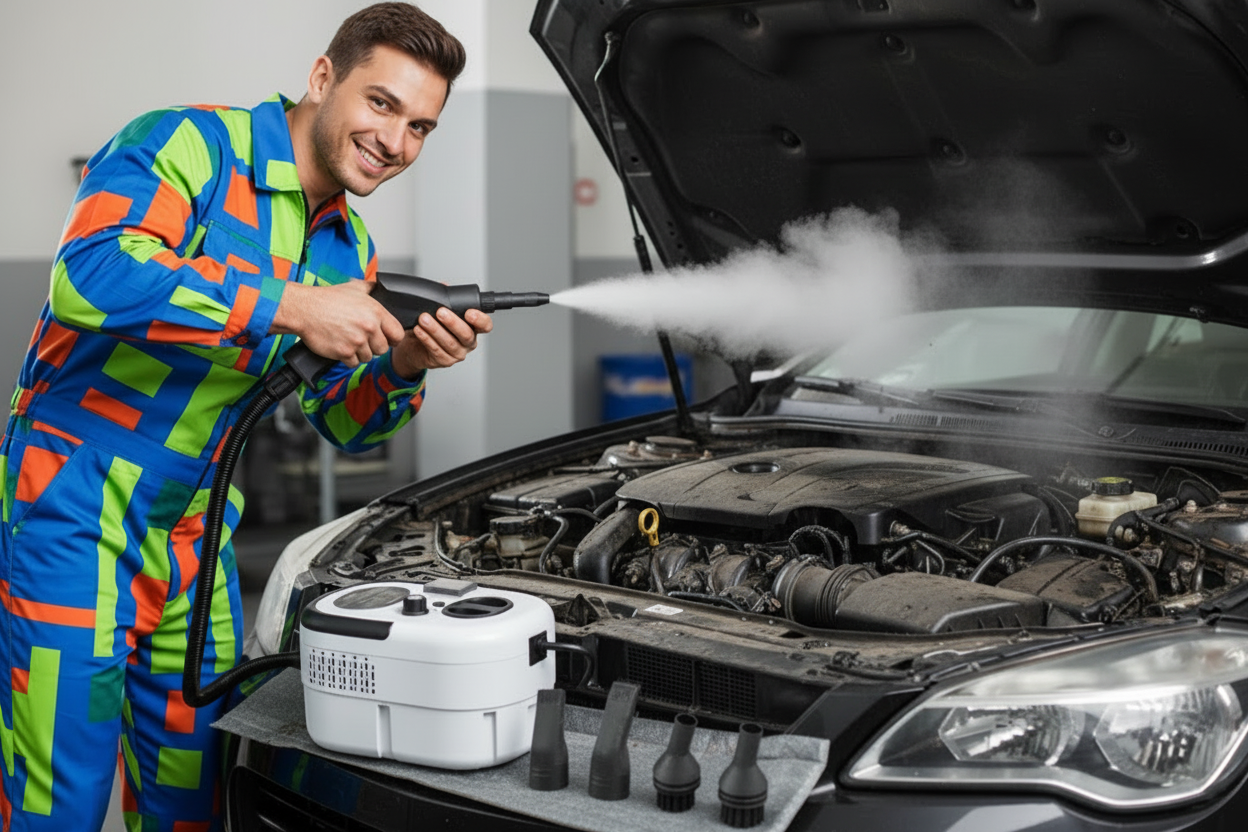 Steam cleaner - car dust